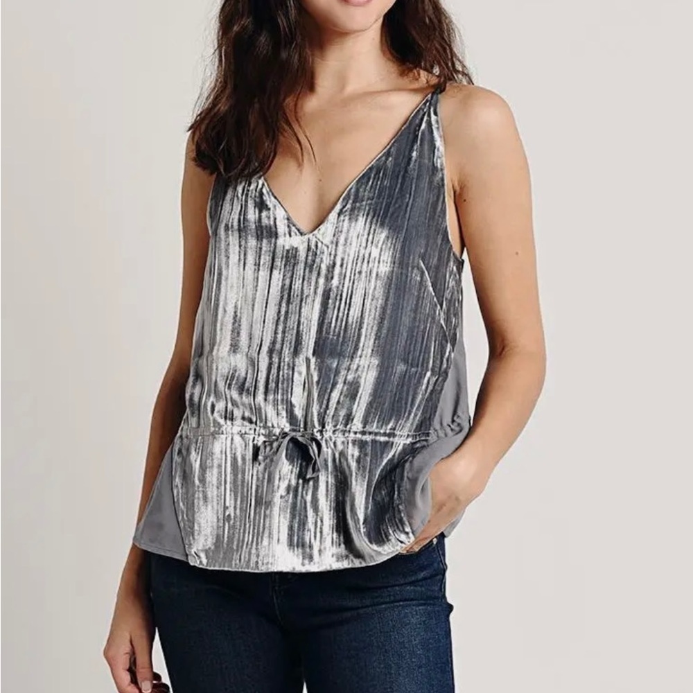 J Brand silk velvet tank top